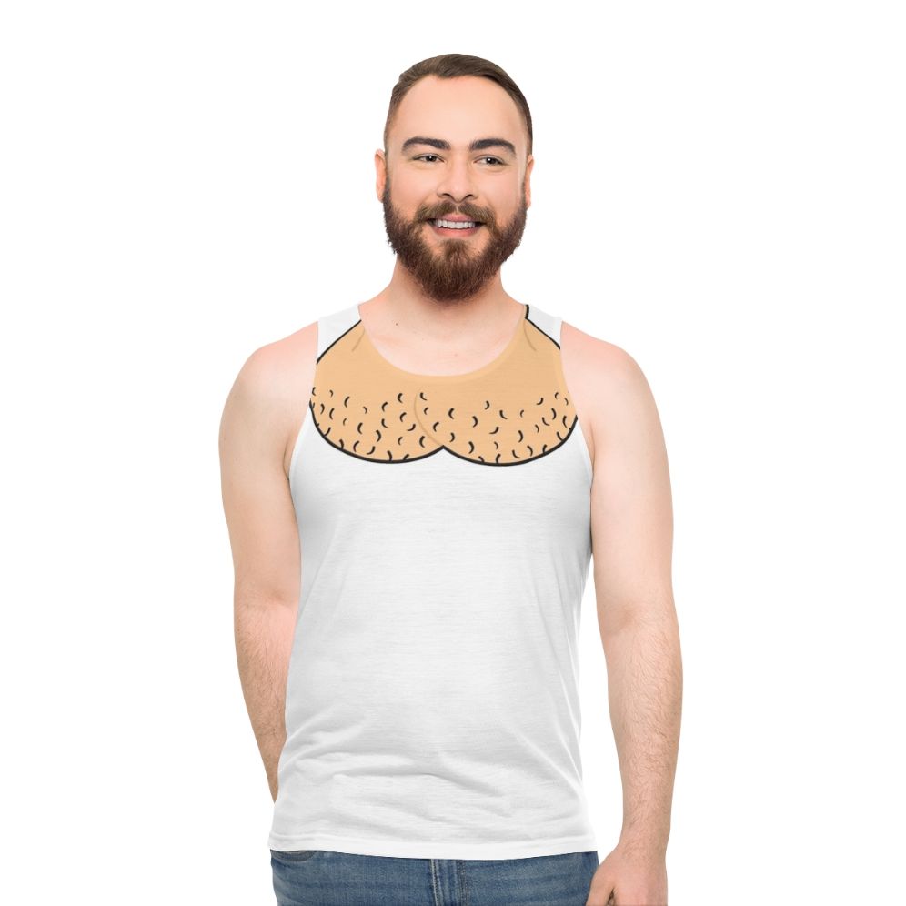 Unisex funny horror zombie pink tank top