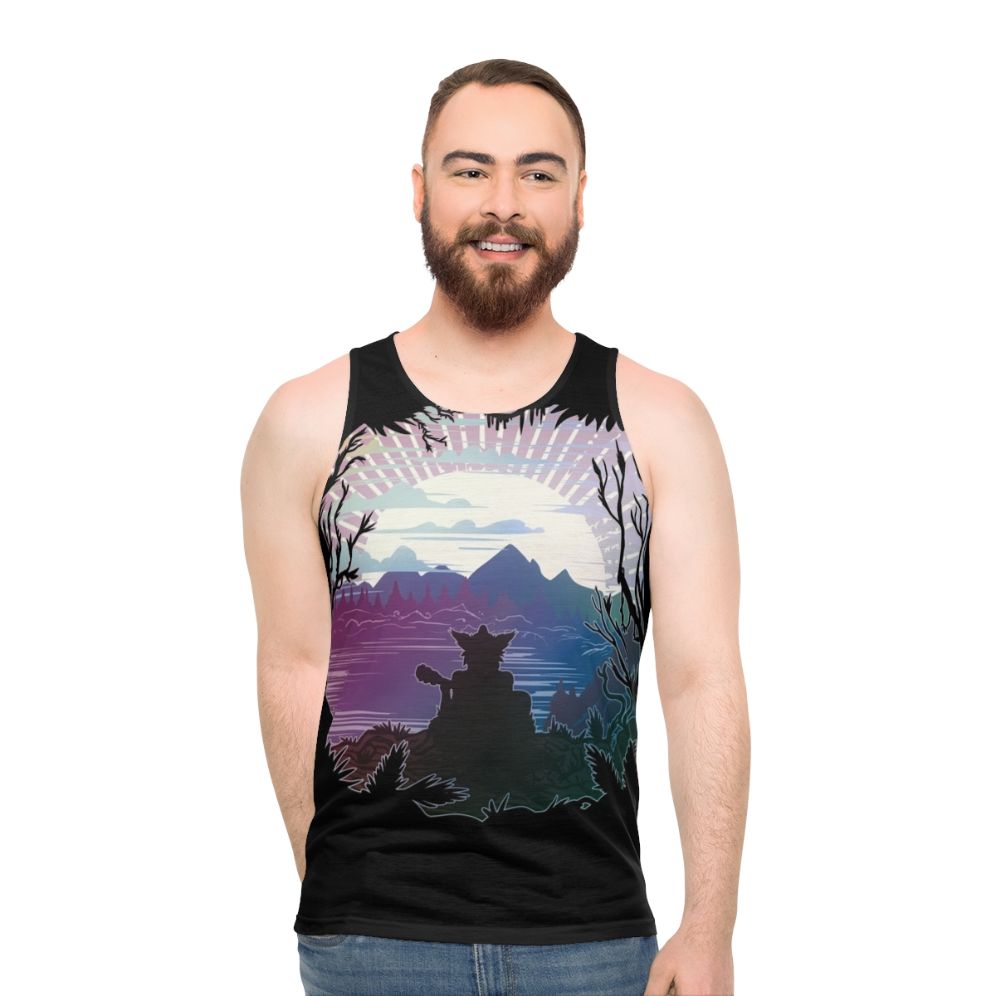 Unisex furry music anthology horizon design tank top