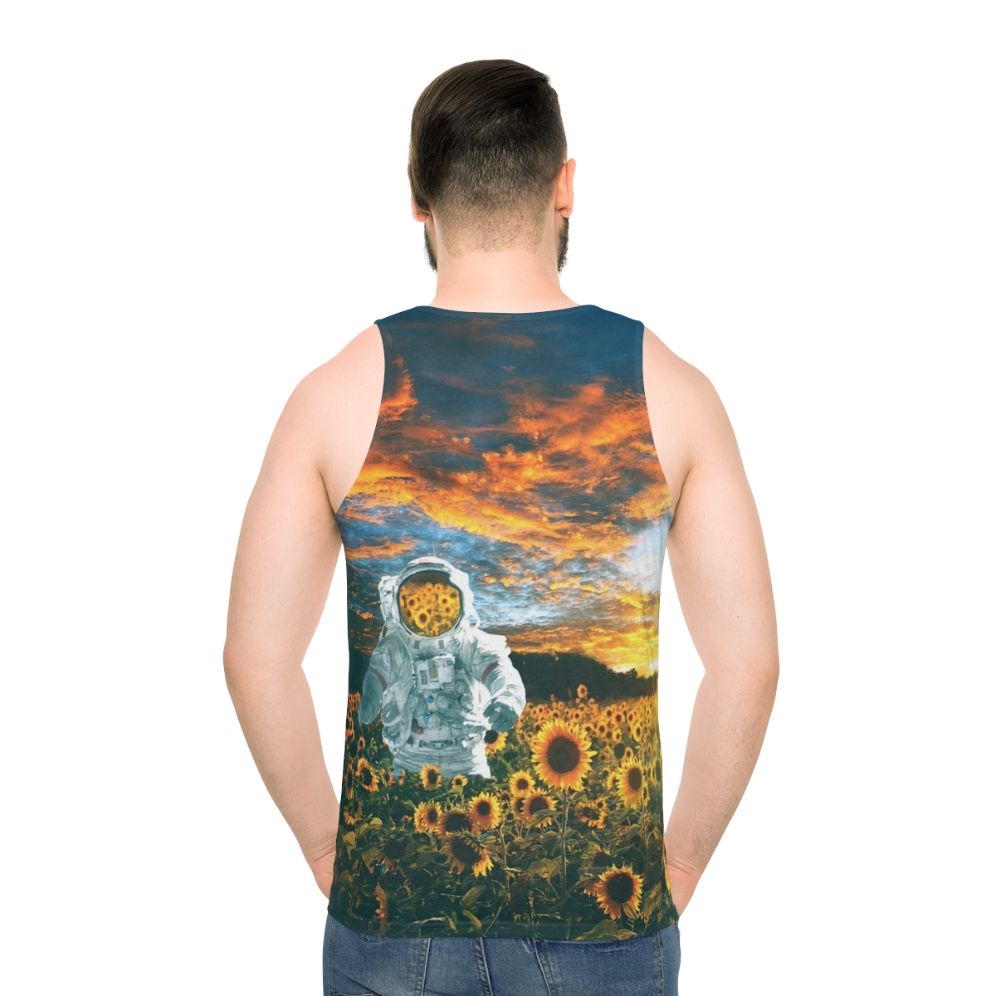 Unisex tank top with space art design