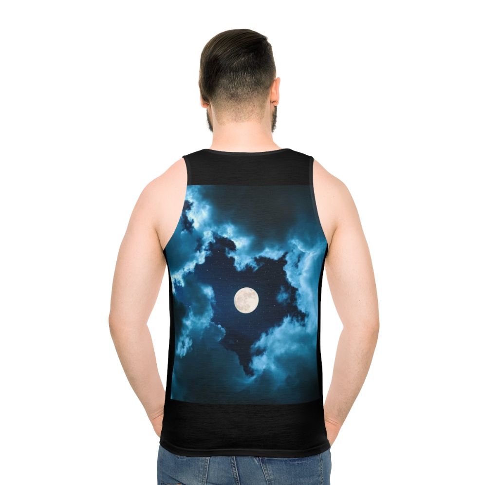 Unisex galaxy moon tank top
