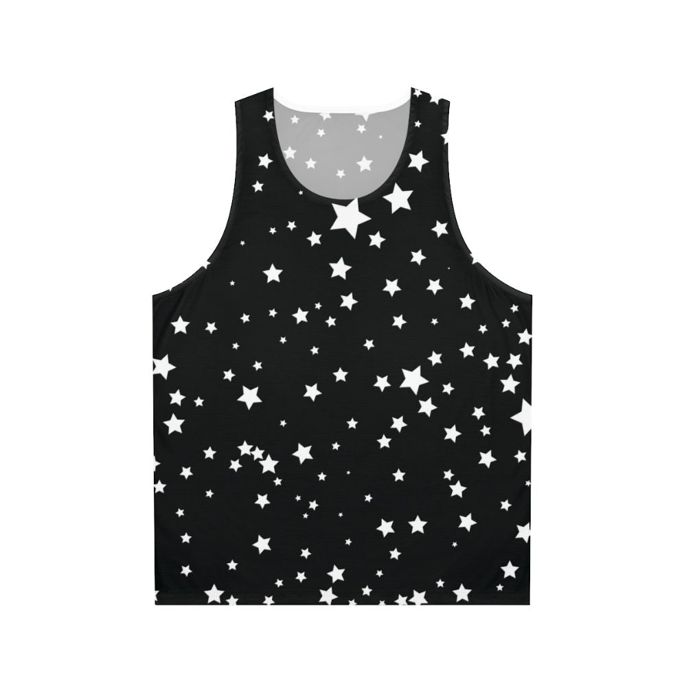Unisex tank top with a galaxy print design