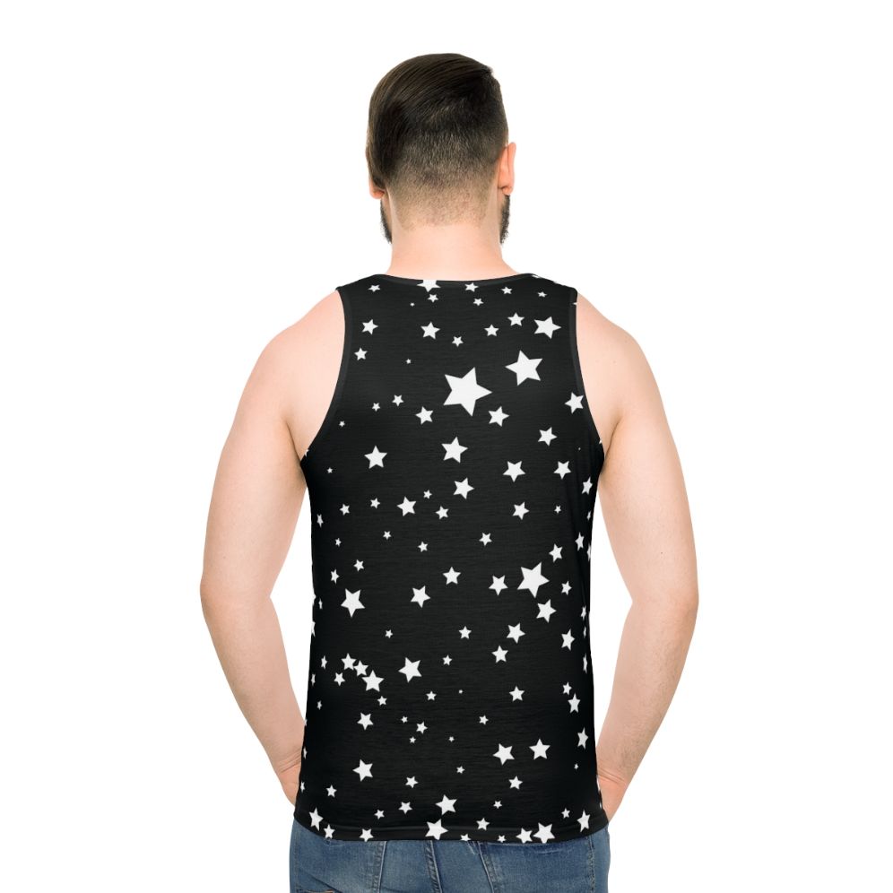 Unisex tank top with a galaxy print design