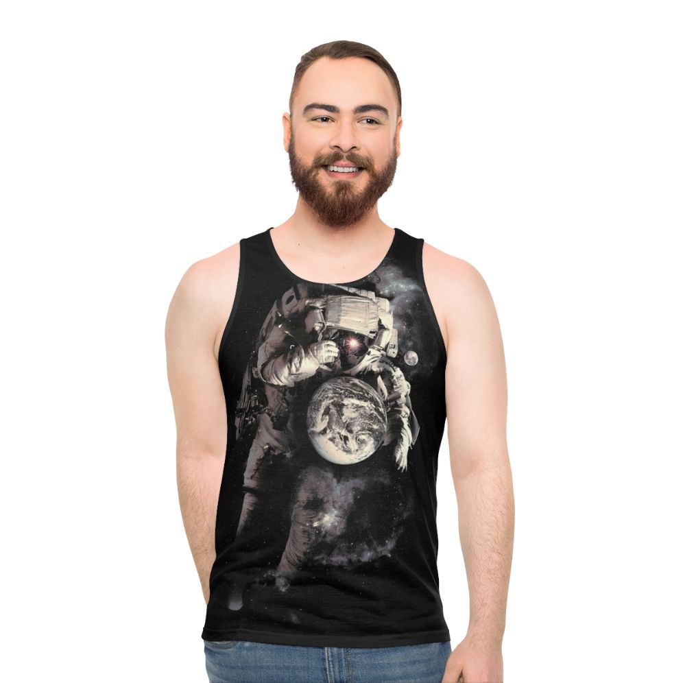 Unisex tank top with galaxy design