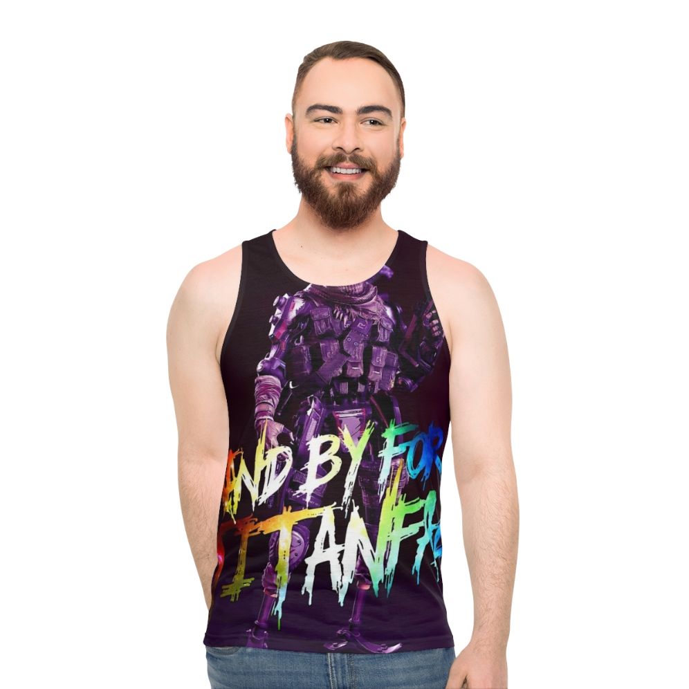 Unisex tank top with e-sports and 4k video graphics