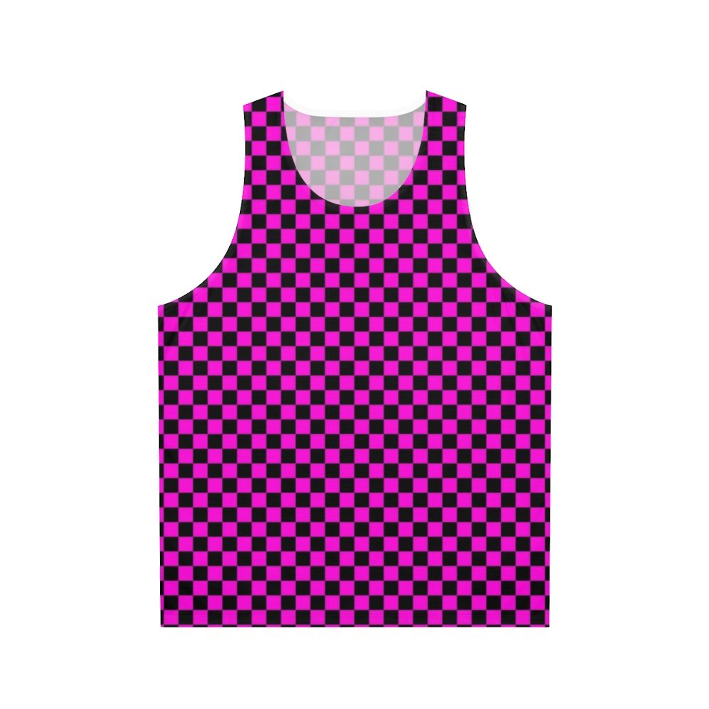 Unisex gaming tank top with Missing Texture design