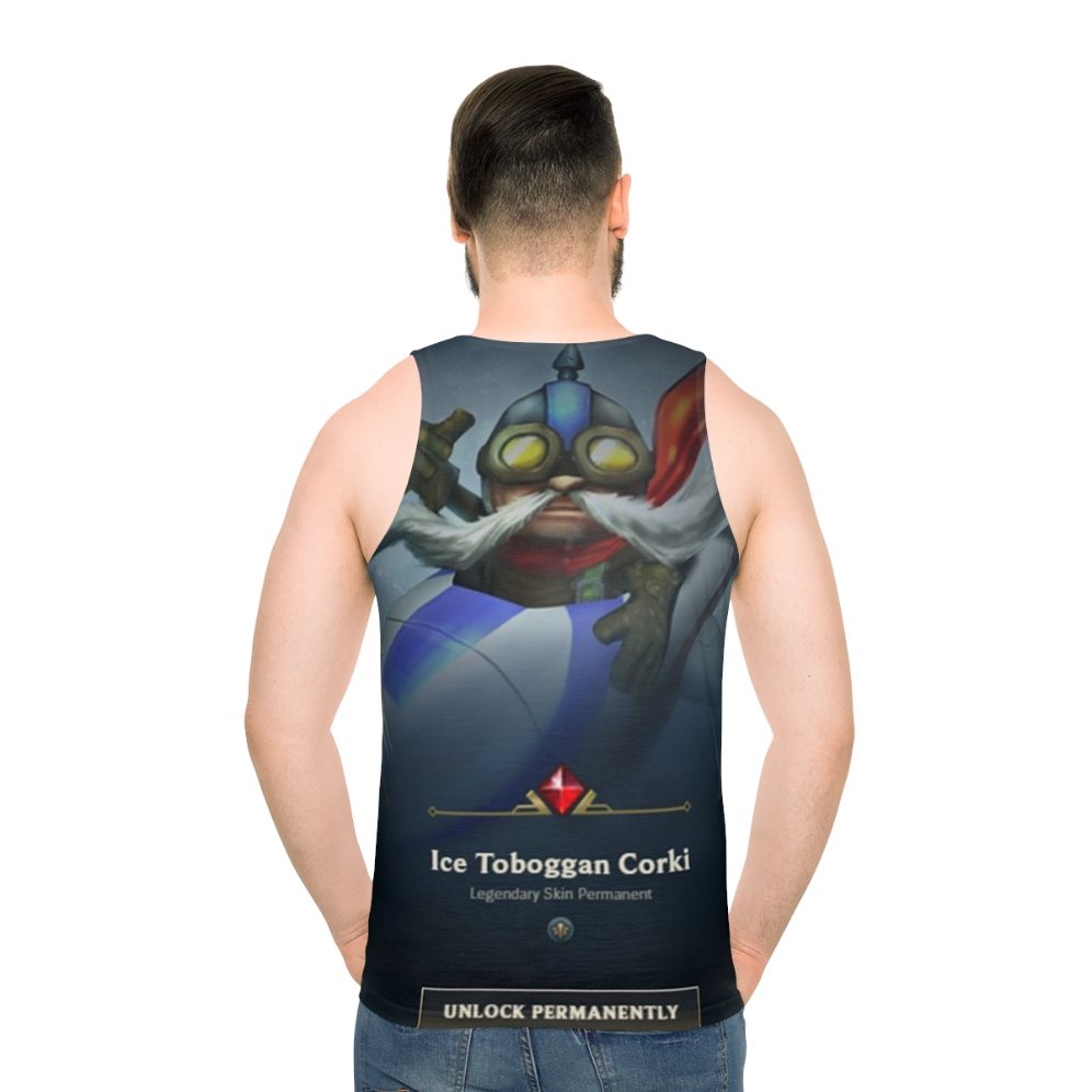 Unisex gaming tank top featuring Poster Corki from League of Legends