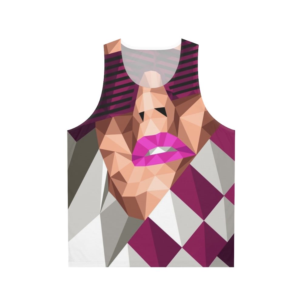 Unisex geometric design tank top