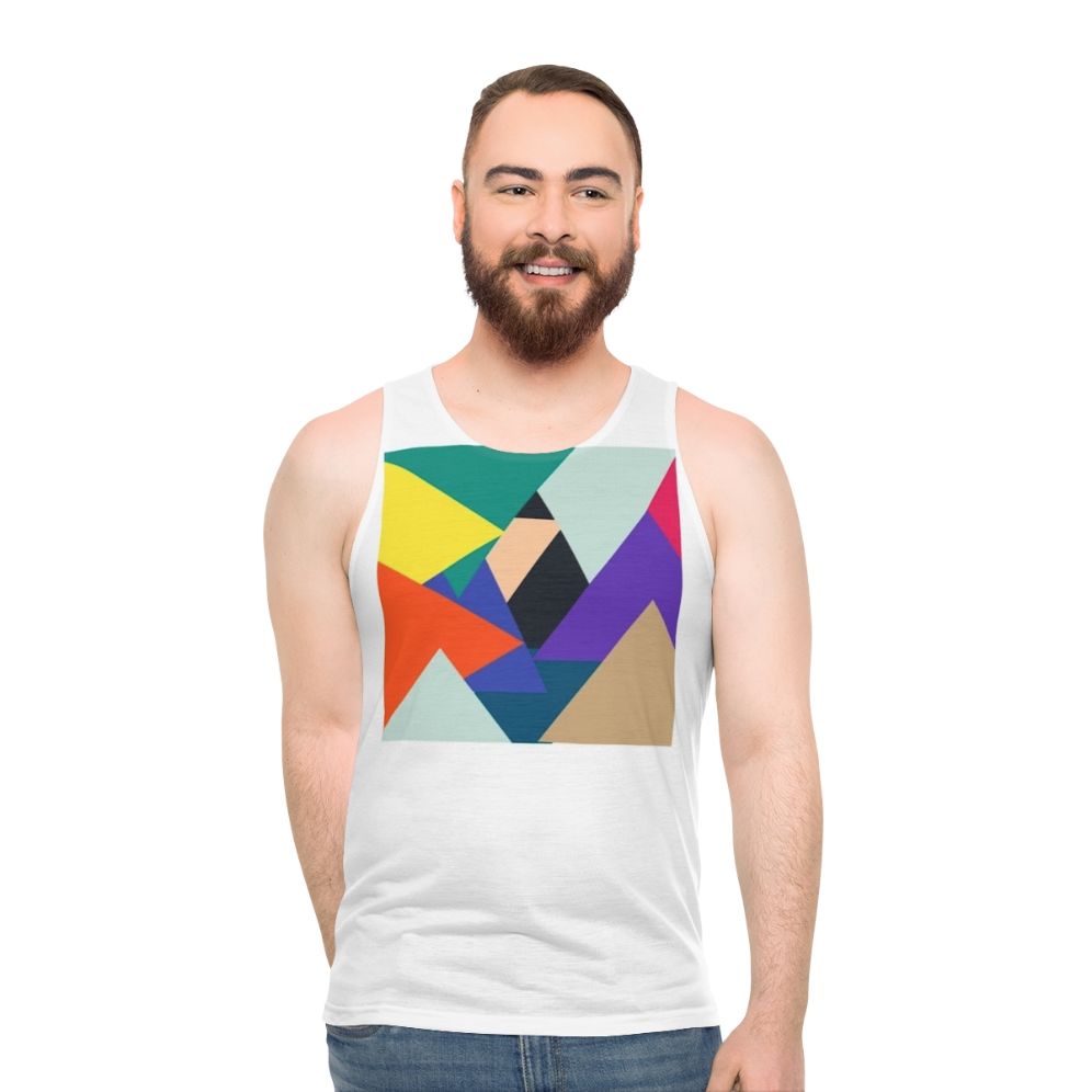 Unisex geometric tank top