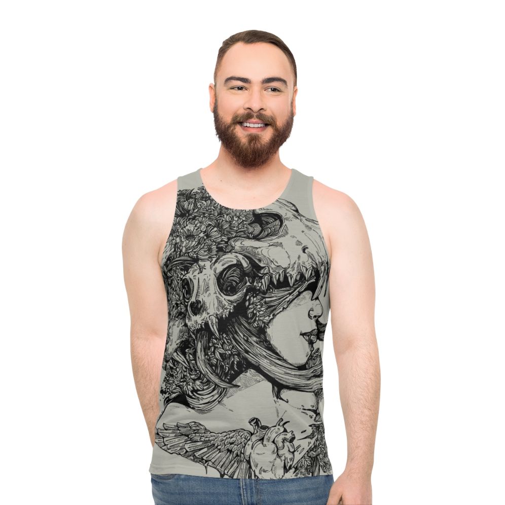 Unisex Gia Girl Tank Top with Graphic Design