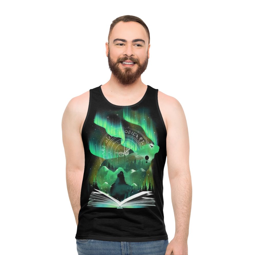 Unisex "The Golden Night" Book Lover Tank Top
