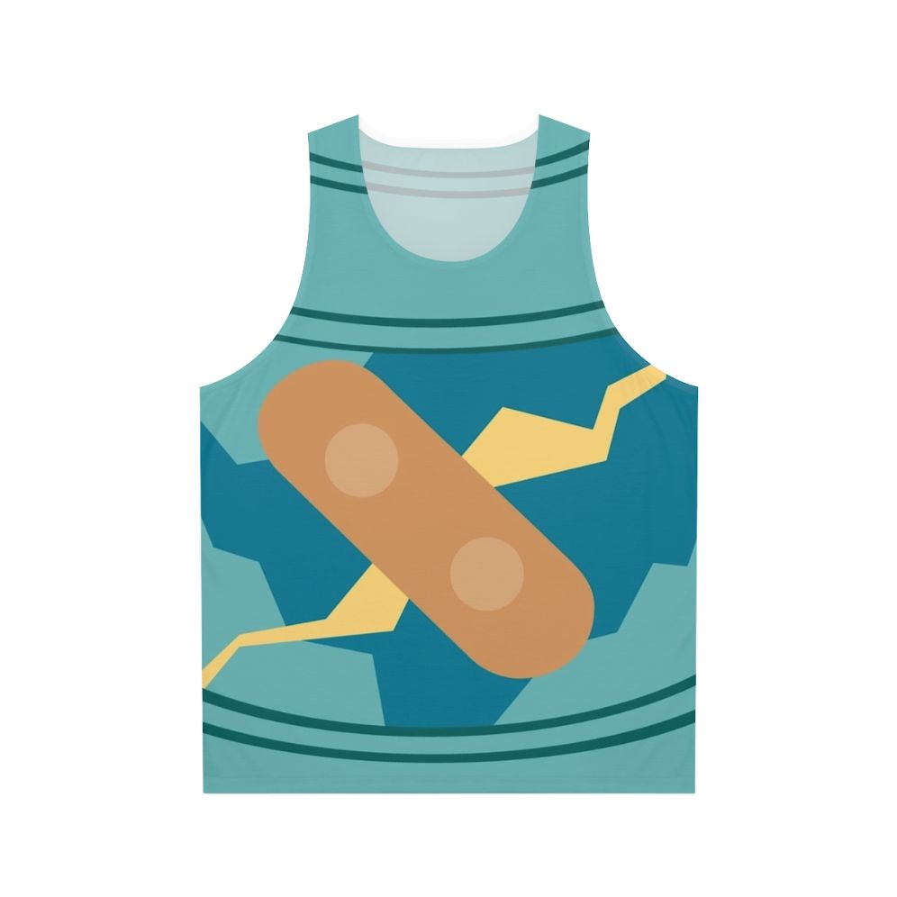 Unisex Golurk Pixelized Tank Top