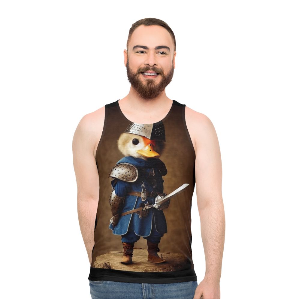 Unisex Graphic Duck Design Tank Top