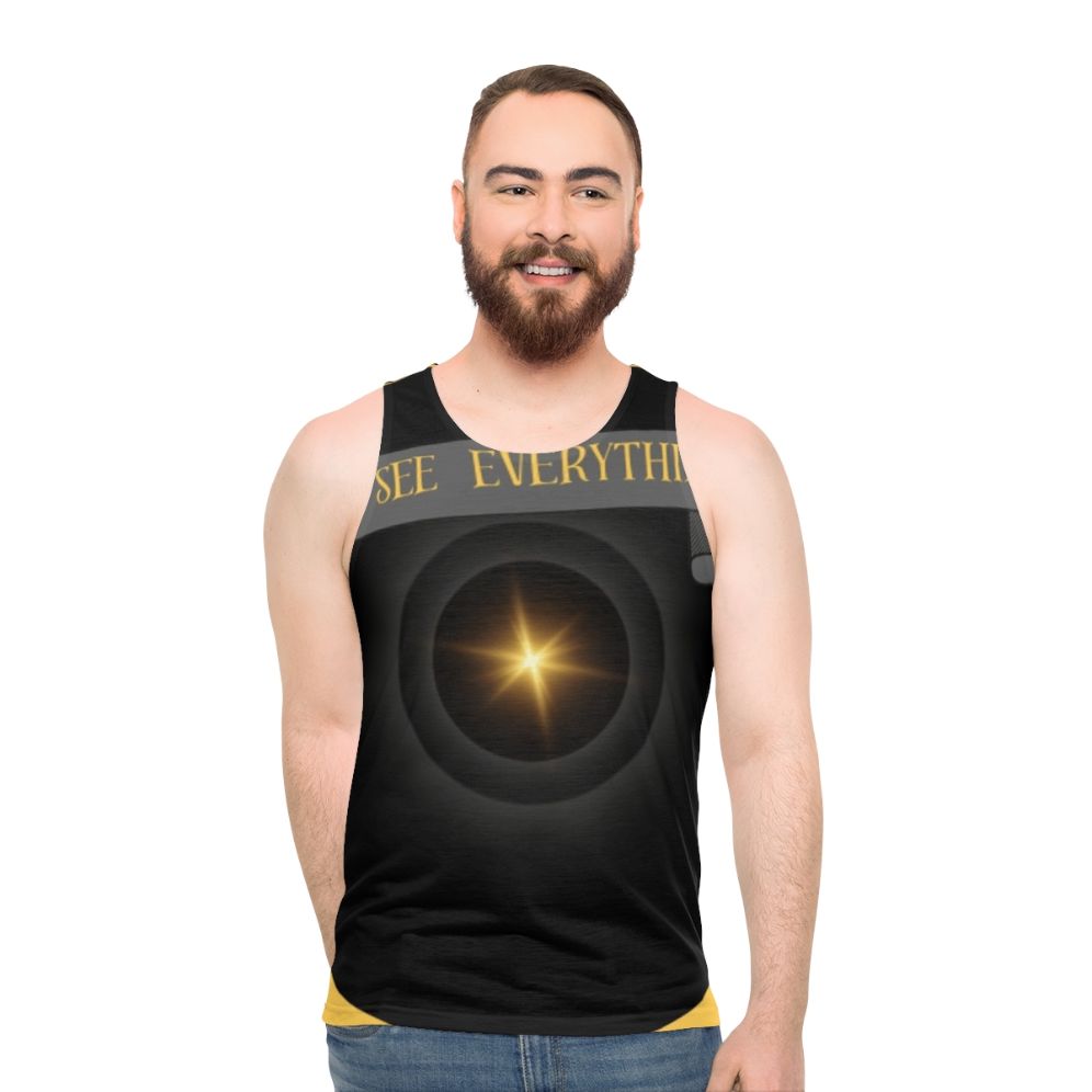 Unisex graphic printed tank top