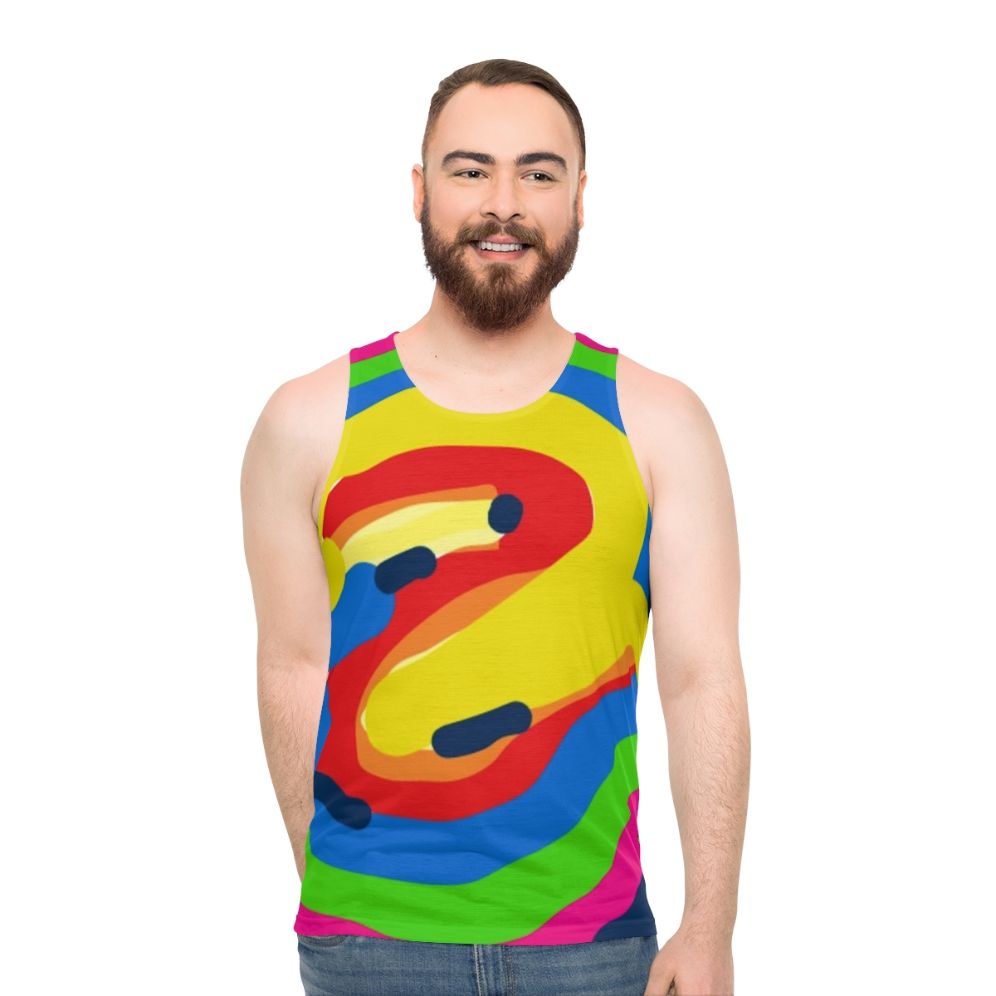 Unisex graphic tank top with various designs