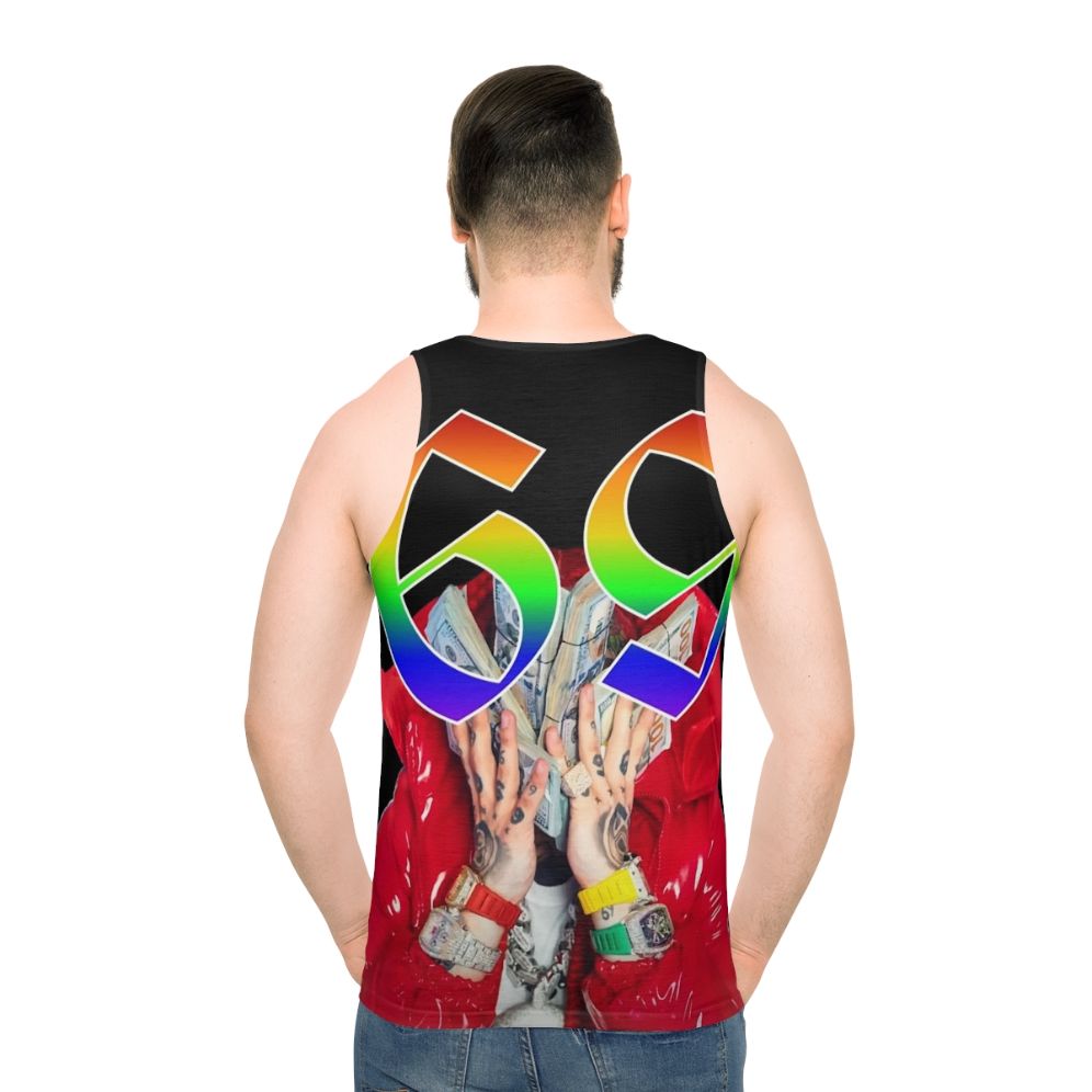 Unisex graphic tank top with hip-hop inspired design