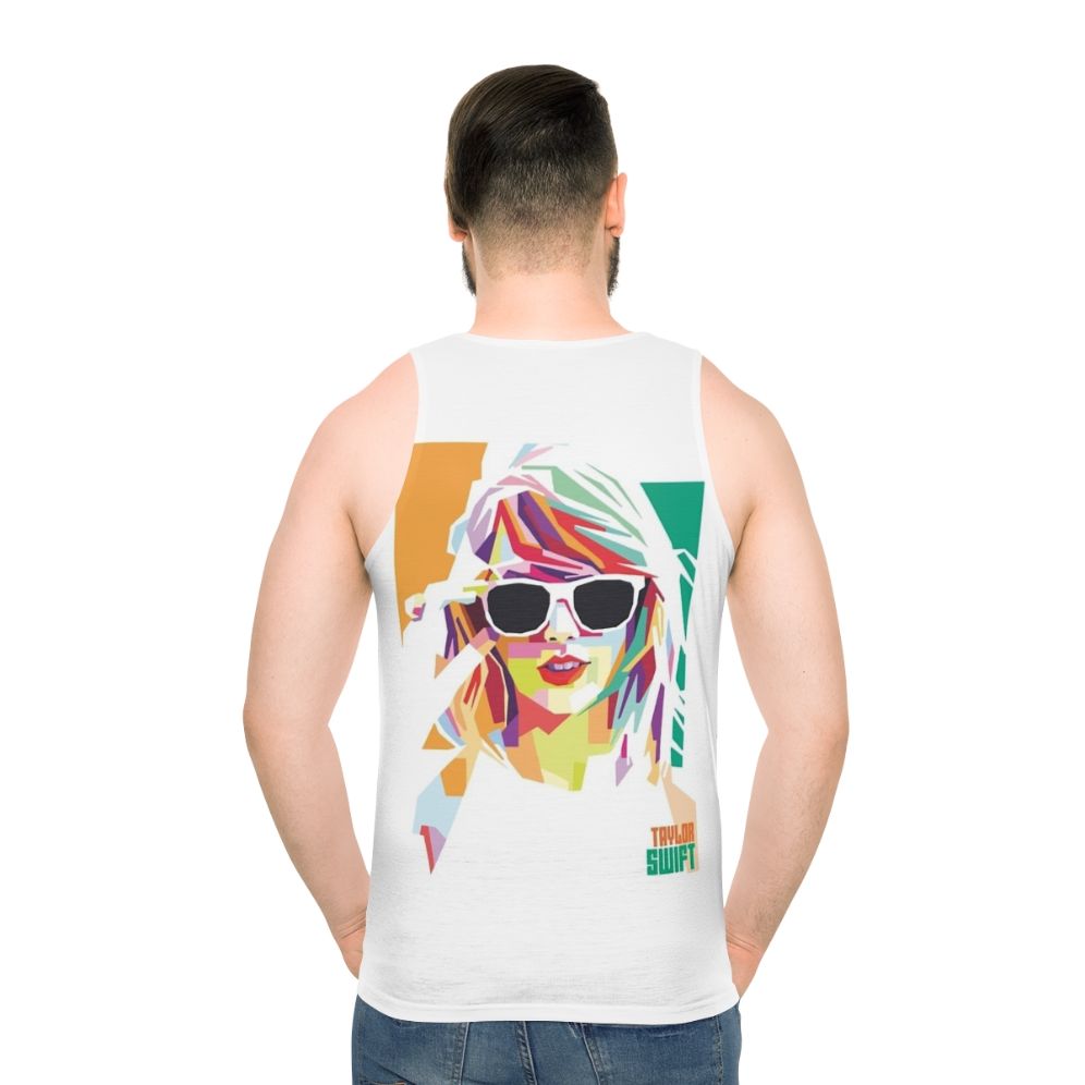Unisex graphic tank top with WPAP art design