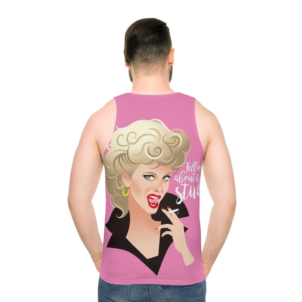 Unisex tank top with Grease movie-inspired graphic design