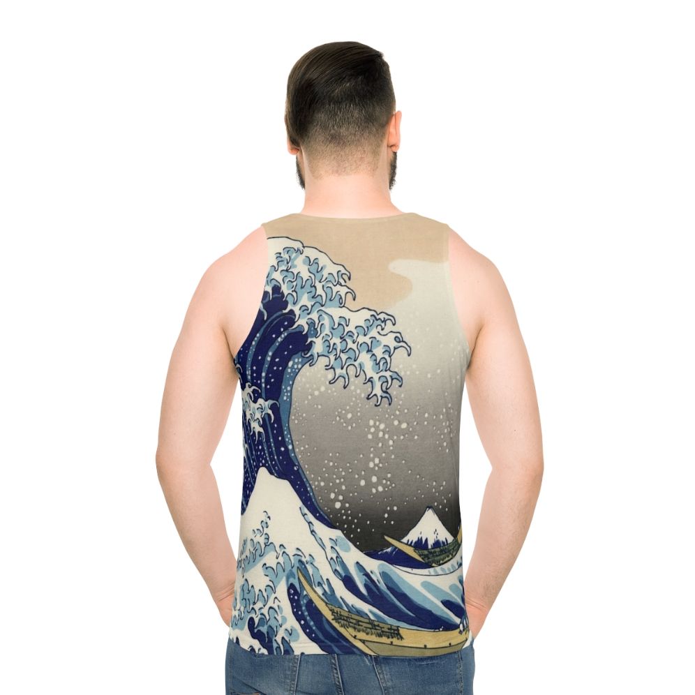 Unisex tank top featuring the iconic Hokusai Great Wave off Kanagawa artwork