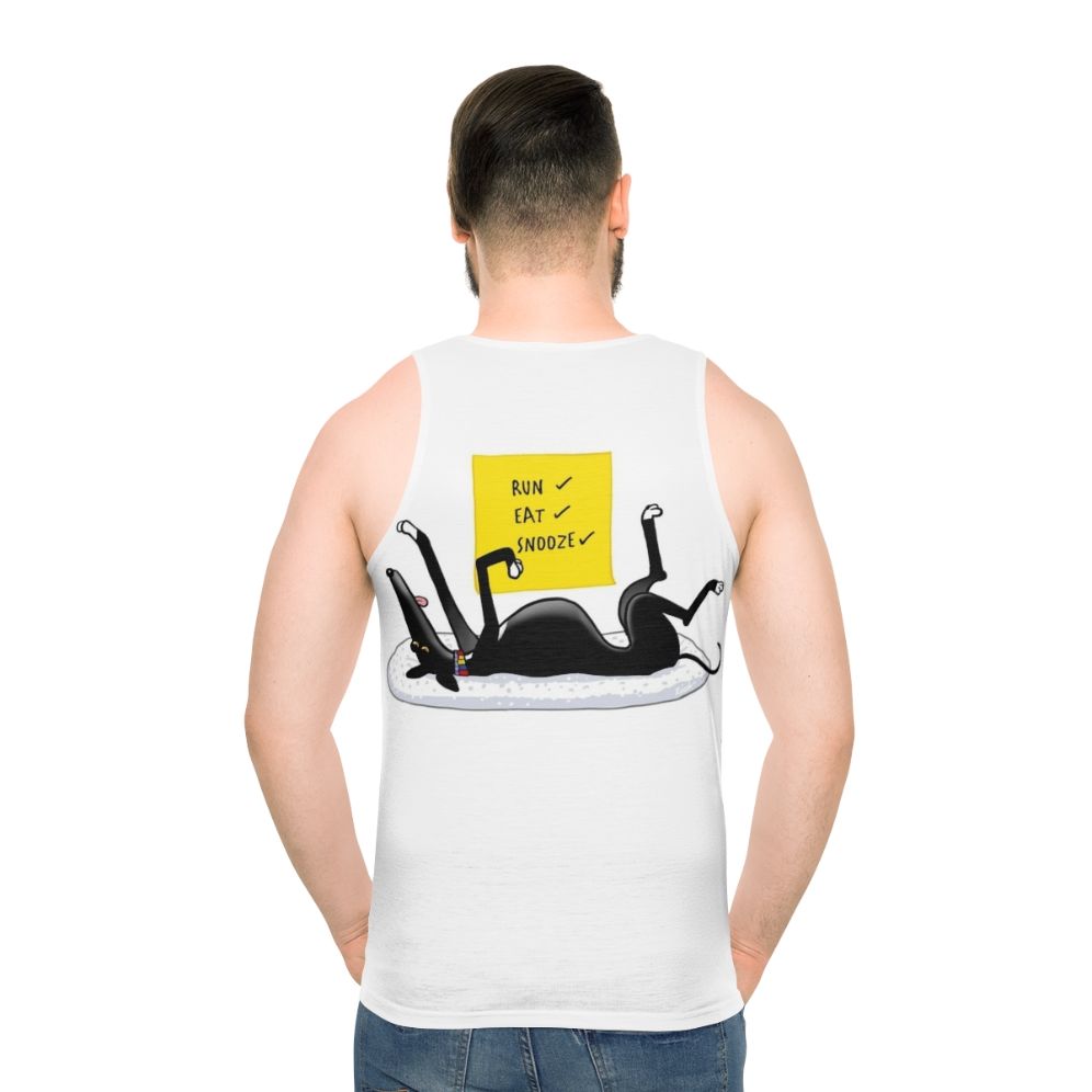 Unisex Greyhound Lurcher Dog Cartoon Tank Top