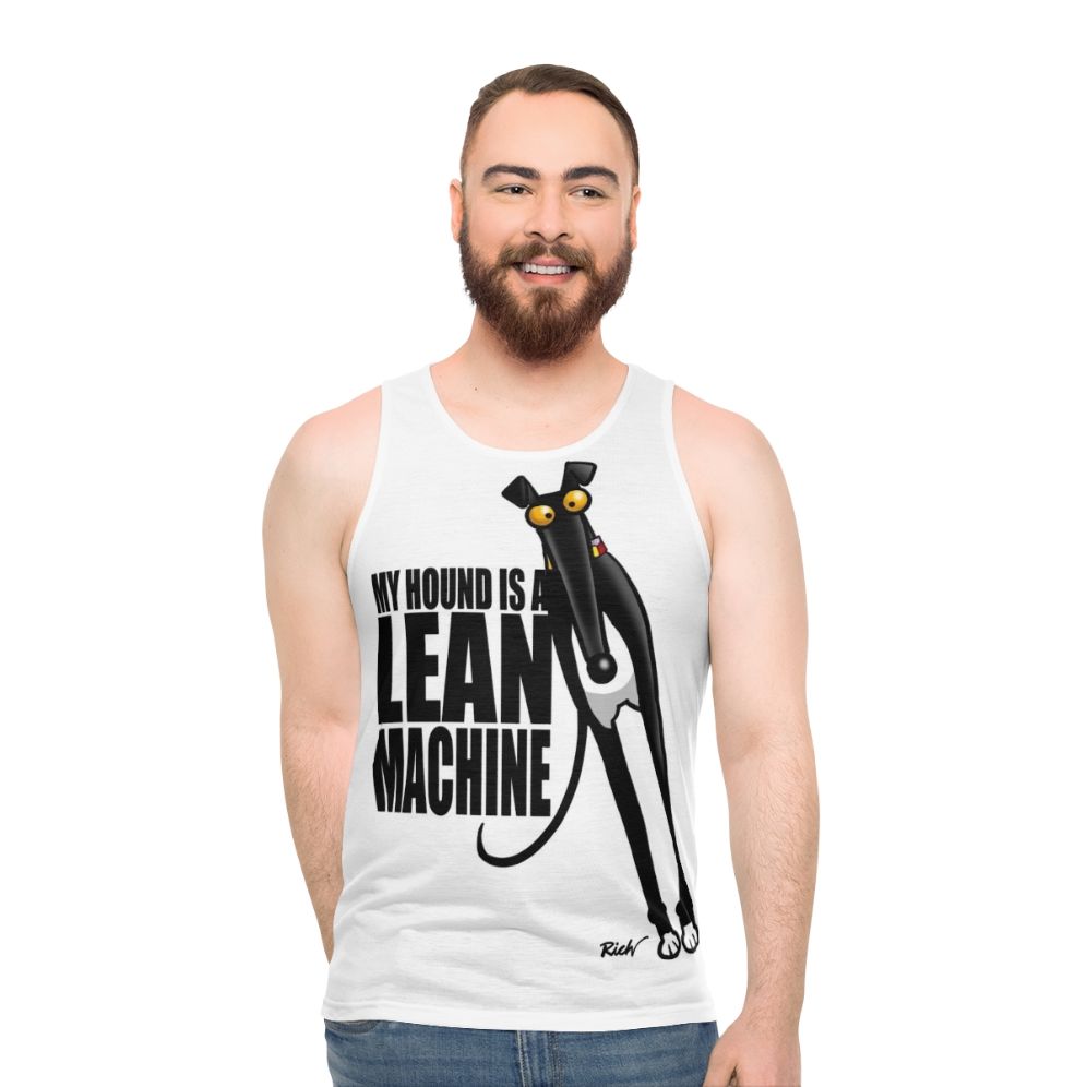 Unisex greyhound lover tank top