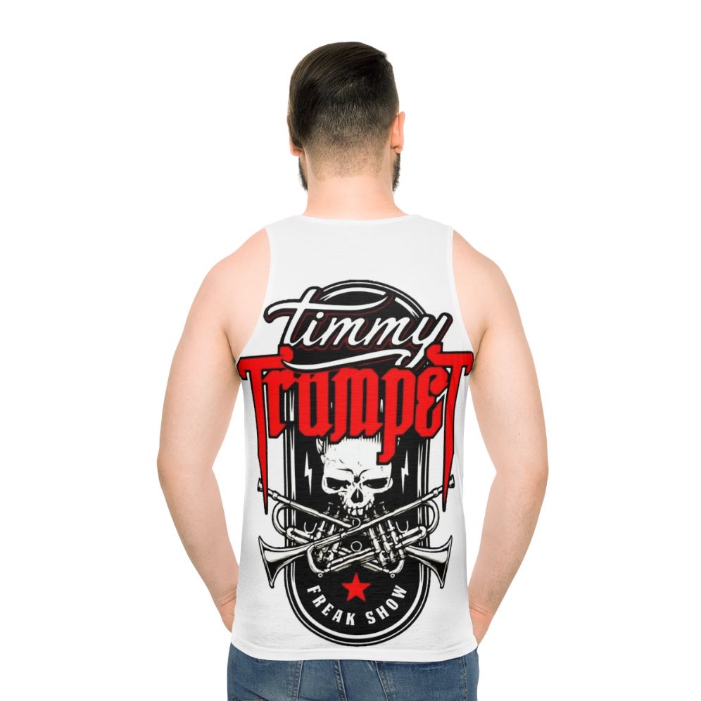 Unisex grunge skull tank top