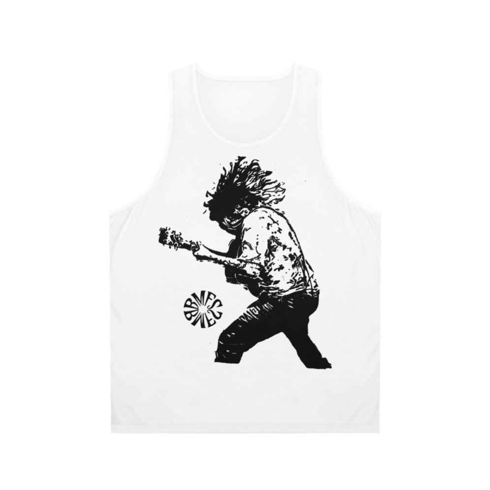 Unisex guitar-style tank top for bluegrass and jam band fans