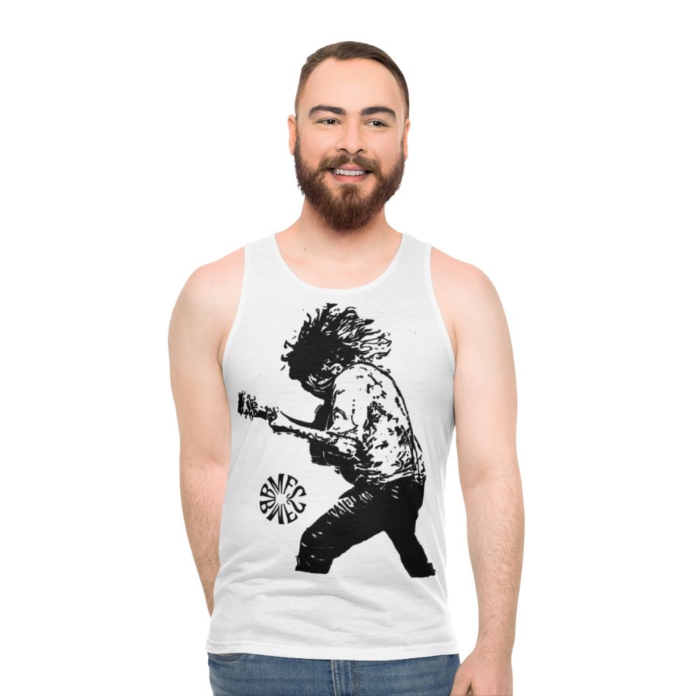 Unisex guitar-style tank top for bluegrass and jam band fans