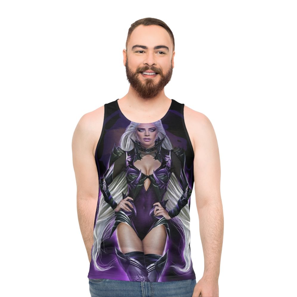 Unisex hair design tank top
