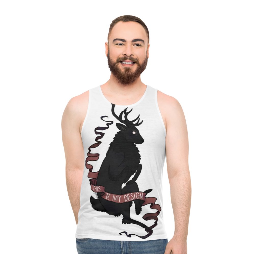 Unisex Hannibal Stag Design Tank Top