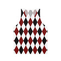 Unisex harlequin diamond pattern tank top