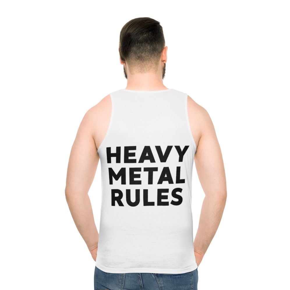 Unisex Heavy Metal Rules Graphic Tank Top