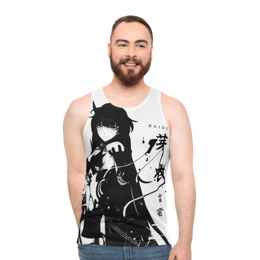 Unisex tank top with Herrscher of Thunder design from Honkai Impact 3rd