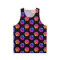 Unisex tank top with Hex crypto and Pulsechain logo design