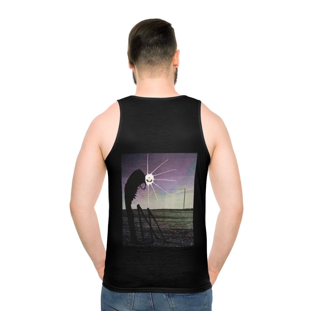 Unisex tank top with highway design graphic