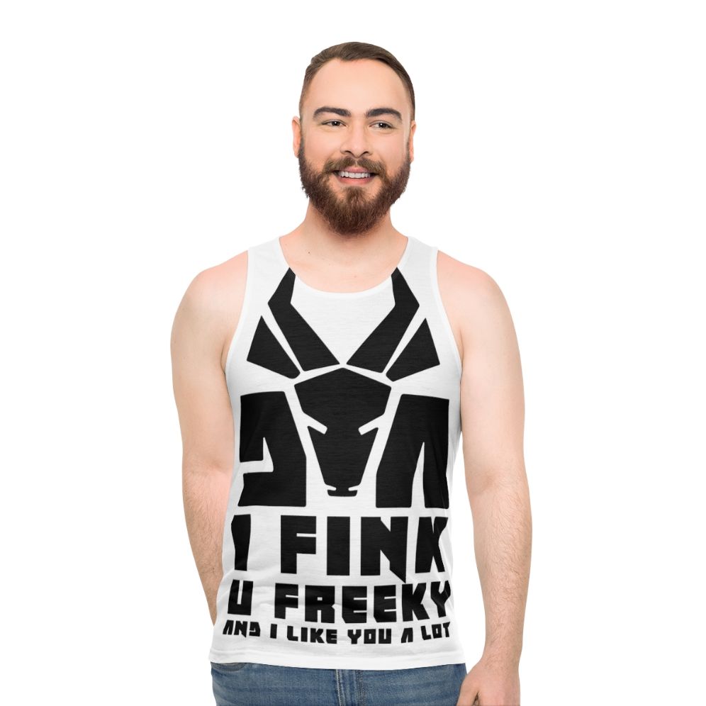 Unisex Hip Hop and Goth Inspired Tank Top
