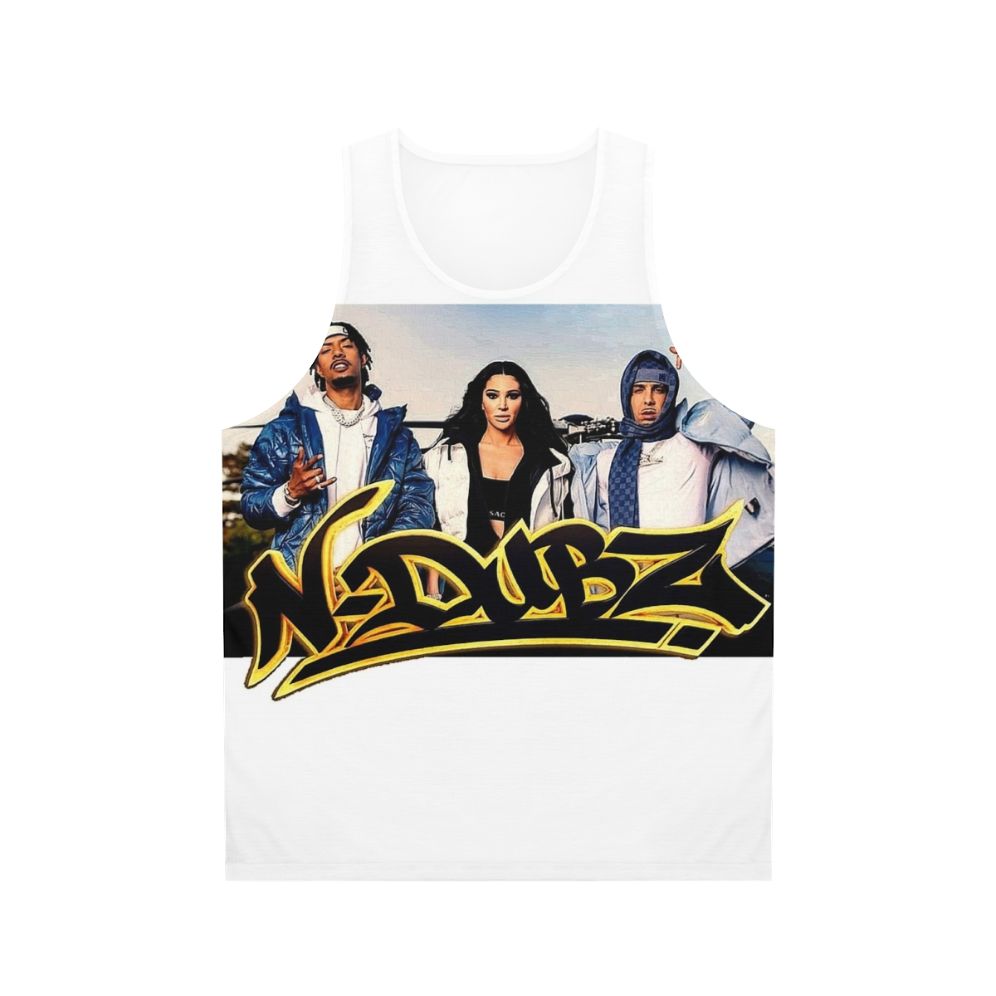 Unisex hip hop tank top featuring the N Dubz music group