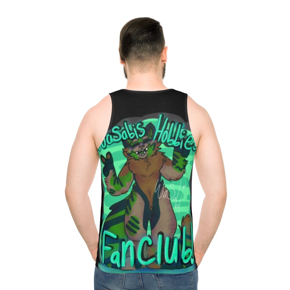 Unisex hobbies cartoon design tank top