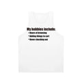 Unisex Hobbies Inspired Tank Top