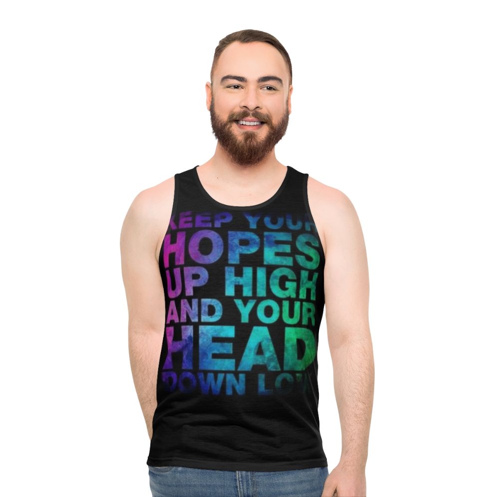 Unisex 'Hopes High' band logo tank top