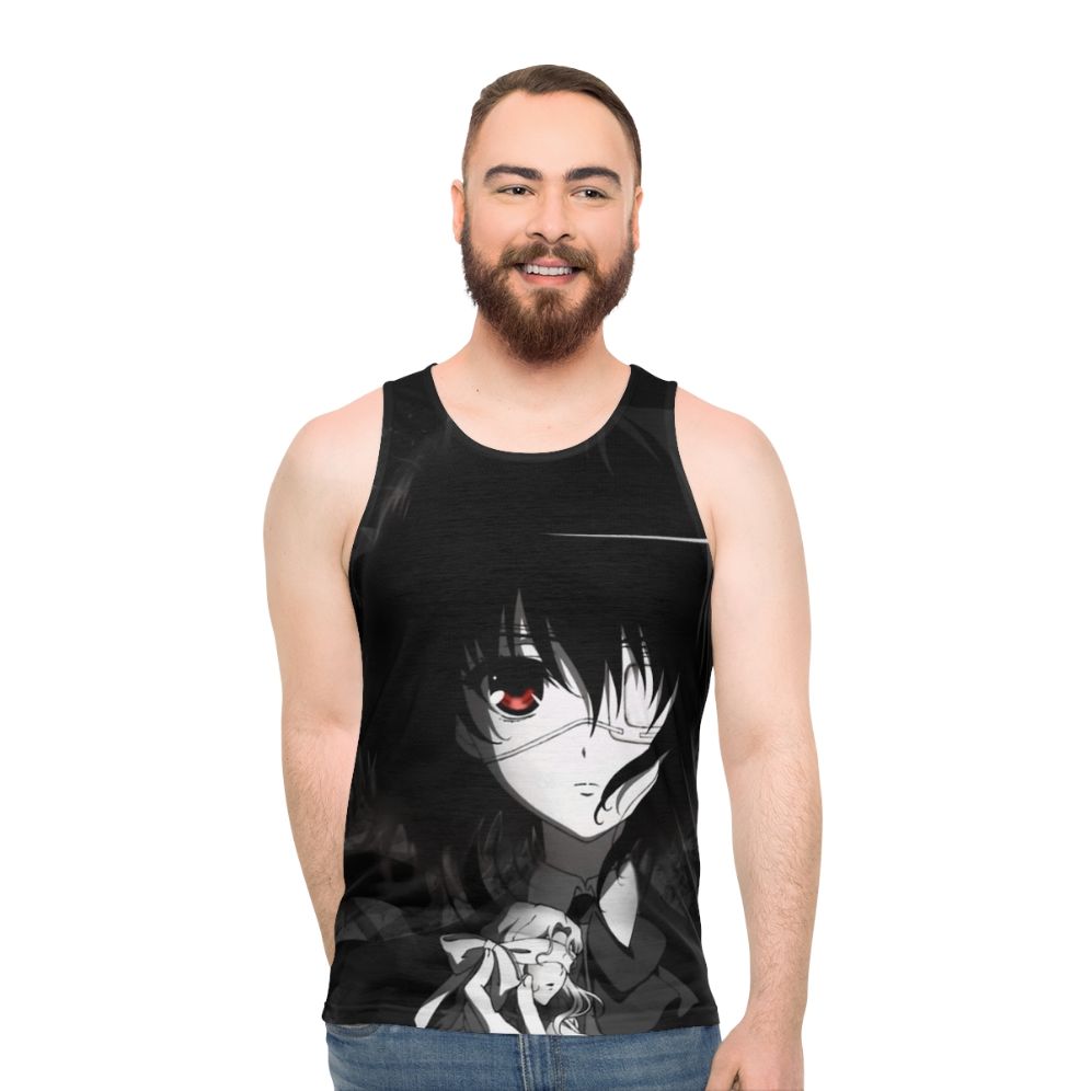 Unisex horror history mystery anime tank top