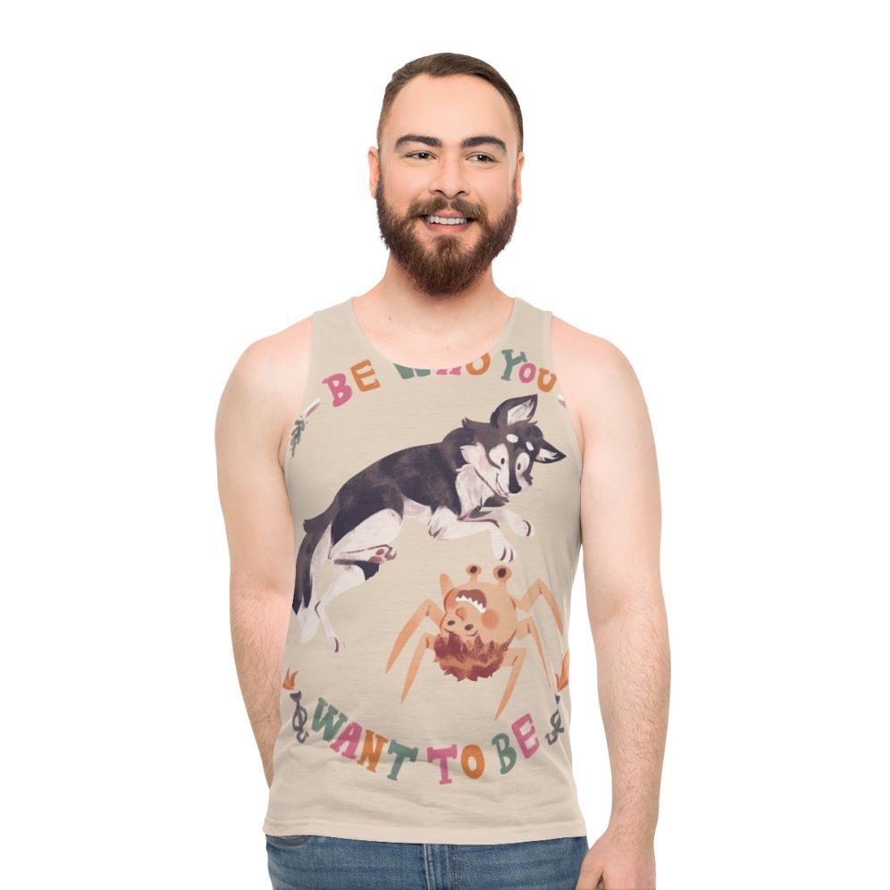 Unisex horror movie inspired graphic tank top
