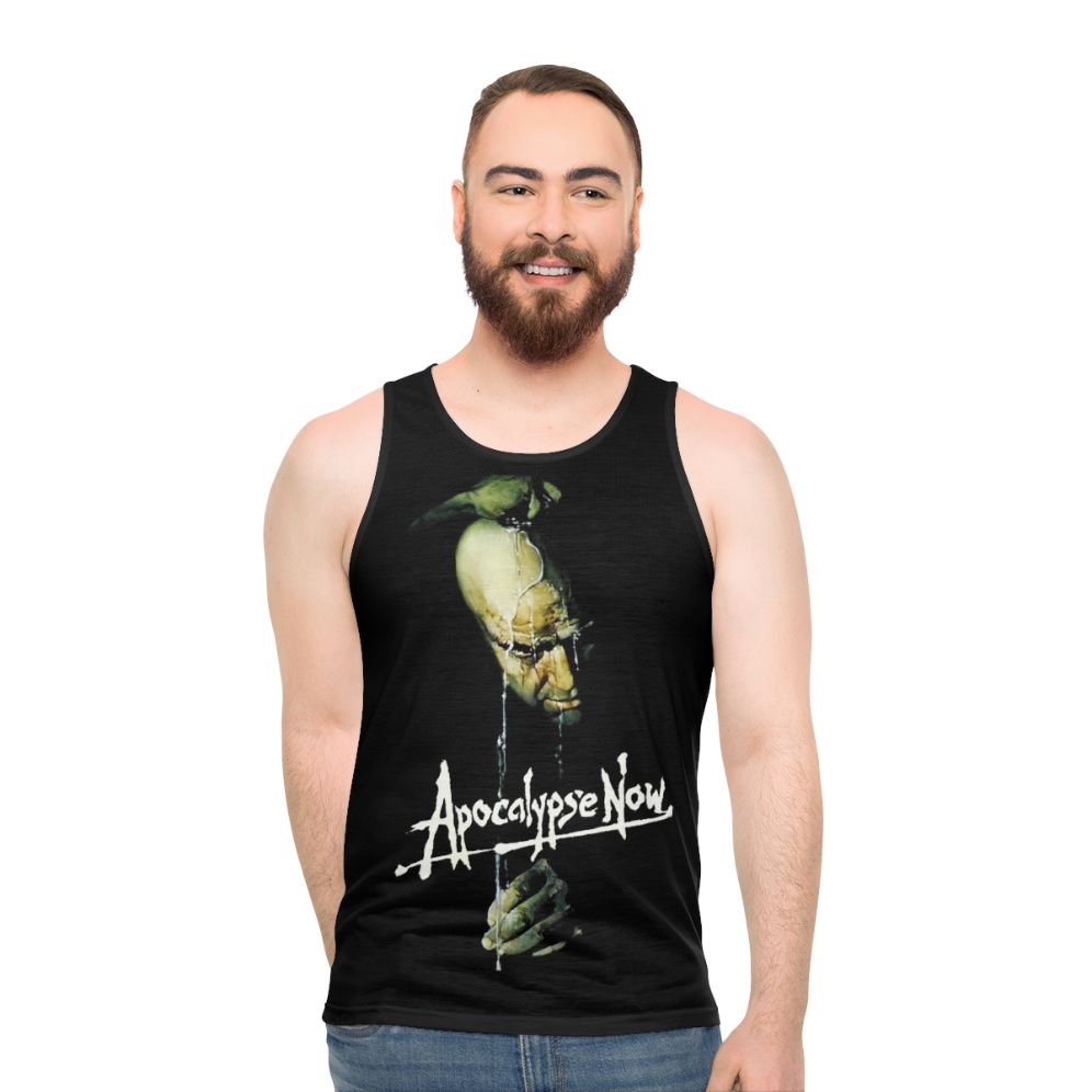 Unisex horror tank top with Apocalypse Now inspired design