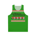 Unisex horror movie inspired tank top with The Human Centipede design