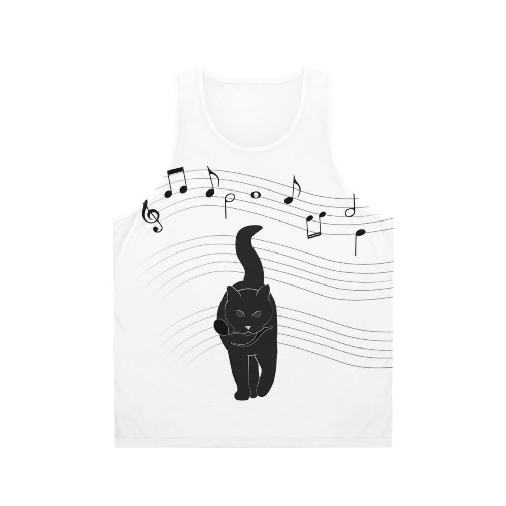 Unisex hunter tank top with minimalist nature-inspired graphic