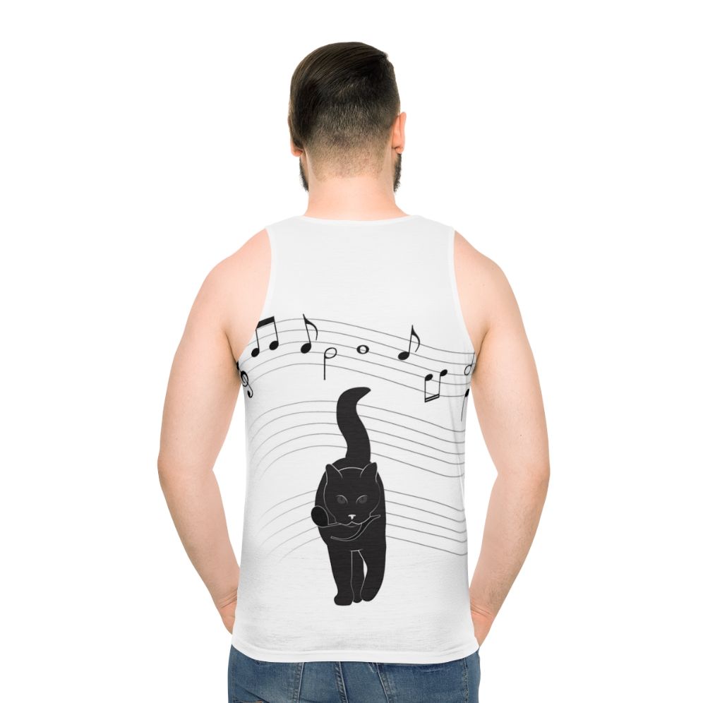 Unisex hunter tank top with minimalist nature-inspired graphic