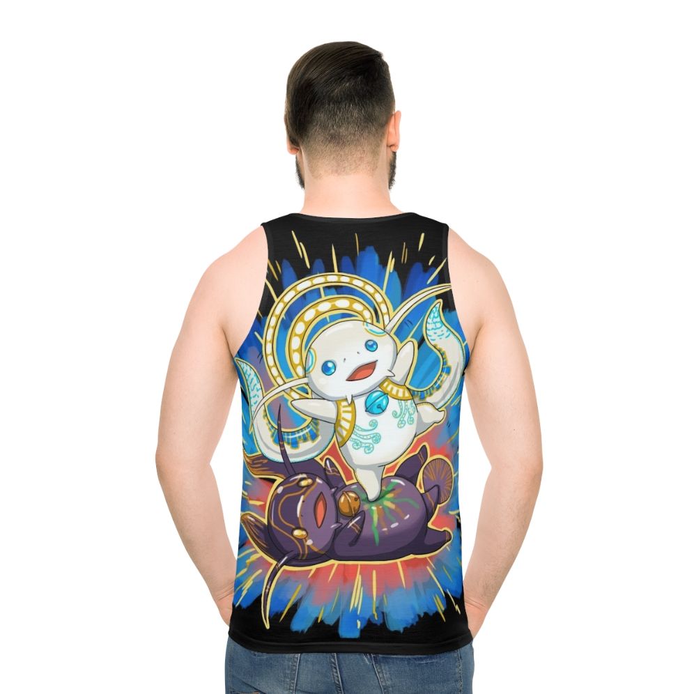 Unisex Hydaelyn Kick Namazu Gaming Tank Top for Final Fantasy XIV Fans