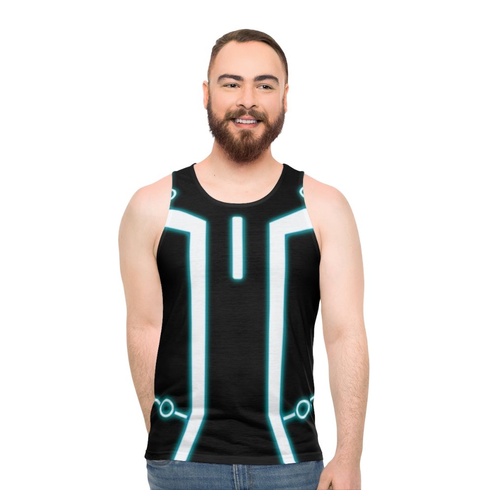 Unisex "I Am Not A Program" sci-fi graphic tank top