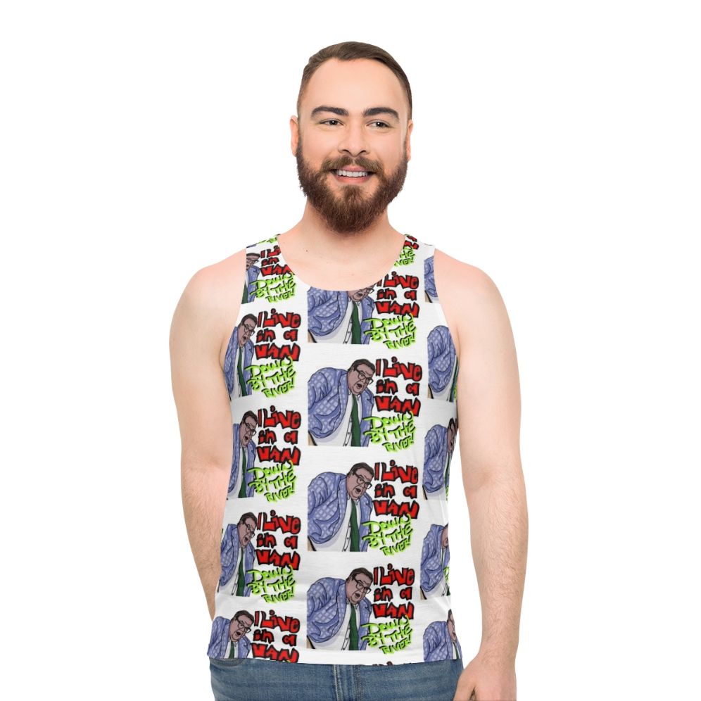 Unisex 'I Live In A Van' Matt Foley Motivational Tank Top