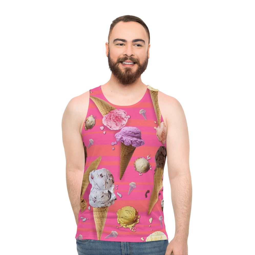 Unisex ice cream tank top