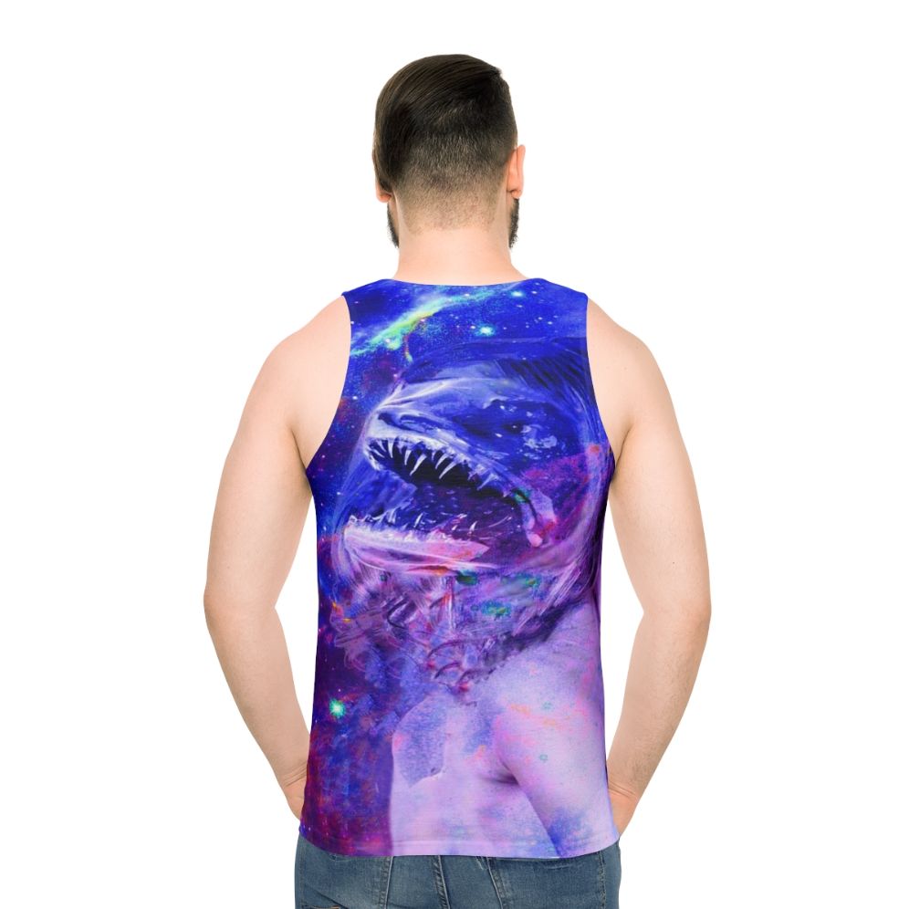 Unisex Ikaroa fantasy tank top with nature-inspired designs